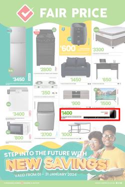 Fair Price : Step Into The Future With New Savings (1 January - 31 January 2024), page 1