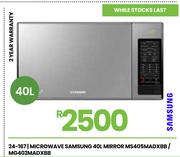 Samsung 40L Mirror Microwave MS405MADXBB/MG402MADXBB