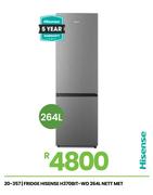Hisense 264Ltr Mettalic Fridge H370BIT-WD