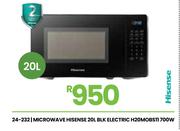 Hisense 20L BLK Electric Microwave H20MOBS11 