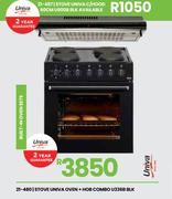 Univa Stove C/Hood 60cm U600B BLK
