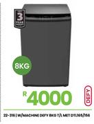 Defy 8Kg T/L MET W/Machine DTL165/156