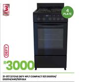 Defy 4PLT Compact Stove 521 DSS554/DSS514/440/509 BLK