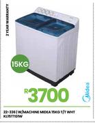 Midea 15Kg T/T W/Machine WHT KL15TTG1W