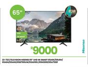 Hisense 65" UHD 4K Smart Television 65A6K/65U6H/65A6H/65A6G/65B7100UW/65A6100/65N3000/65A7100F