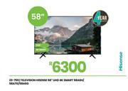 Hisense 58" UHD 4K Smart Television 58A6H/58A7G/58A6G
