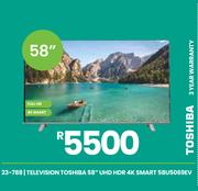Toshiba 58" UHD HDR 4K Smart Television 58U5069EV