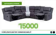 Jody 3 PC Corner Recliner L/T L/Suite