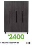 Bursa 4 Door Wardrobe