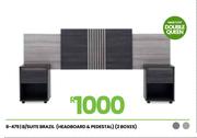 Brazil (Headboard & Pedestal) (2 Boxes) B/Suite