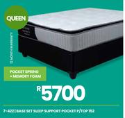 Sleep Support Pocket P/Top 152 Queen Base Set