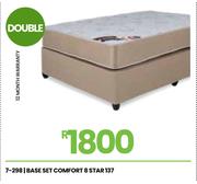 Comfort 8 Star 137 Double Base Set