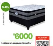 Edblo Darcy 152cm P/Top Queen Base Set