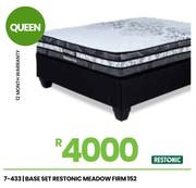 Restonic Meadow Firm 152 Queen Base Set