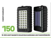 Magneto Solar Rechargeable Light ML2KS1/DBK252