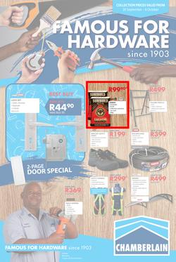Chamberlains : Famous For Hardware (20 Sept - 6 Oct 2019), page 1