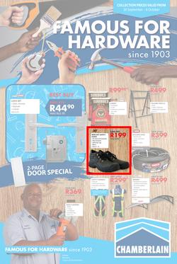 Chamberlains : Famous For Hardware (20 Sept - 6 Oct 2019), page 1