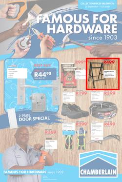 Chamberlains : Famous For Hardware (20 Sept - 6 Oct 2019), page 1