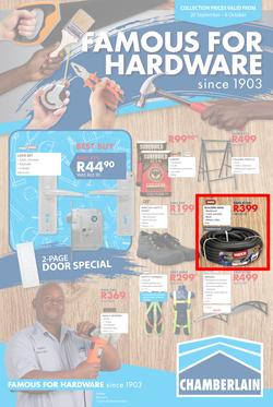 Chamberlains : Famous For Hardware (20 Sept - 6 Oct 2019), page 1