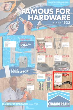 Chamberlains : Famous For Hardware (20 Sept - 6 Oct 2019), page 1