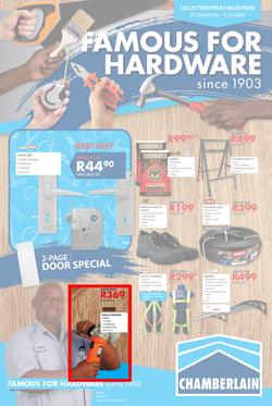 Chamberlains : Famous For Hardware (20 Sept - 6 Oct 2019), page 1