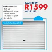 Garage Door Including Handle And Lock
