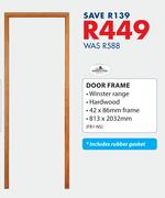 Swartland Door Frame  813 x 2032mm Includes Rubber Gasket FB1-NS 