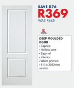 Doortech Deep Moulded Door 813 x 2032mm  MP2001