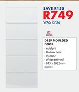 Doortech Deep Moulded Door 813 x 2032mm  PW3001