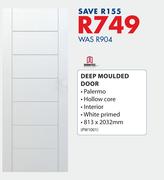 Doortech Deep Moulded Door 813 x 2032mm PW1001