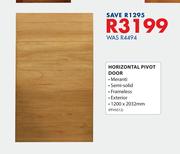 Horizontal Pivot Door 1200 X 2032mm PFHSS12