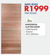 ATM Horizontal Slatted Door 813 x 2032mm