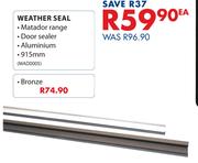 Weather Seal Aluminium 915mm-Each