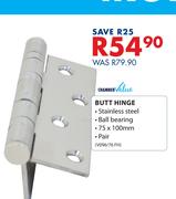 Chamber Value Butt Hinge V096/76H