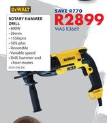 Dewalt 800W Rotary Hammer Drill D25133K-ZA