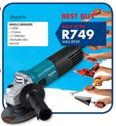 Makita 720W Angle Grinder M9507B