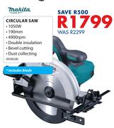 Makita 1050W Circular Saw Including Blade M5802B
