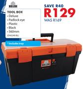 Big Jim Tool Box 560mm Black-(DHO240-BL)