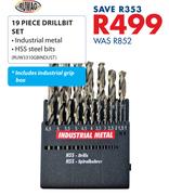 Ruwag 19 Piece Drill Bit Set(RUW3310GBINDUST)