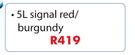 Chamber Value Gloss Enamel Signal Red/Burgundy-5Ltr
