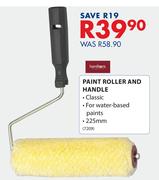 Paint Roller & Handle-225mm