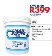 Berger Master Nukote PVA-20Ltr