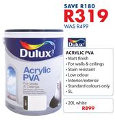 Dulux Acrylic PVA-5Ltr