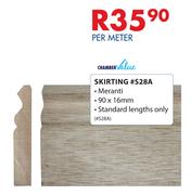 Chamber Value Skirting Meranti #S28A-90 x 16mm Per Meter