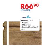 Chamber Value Skirting Meranti #S31-140 x 21mm Per Meter