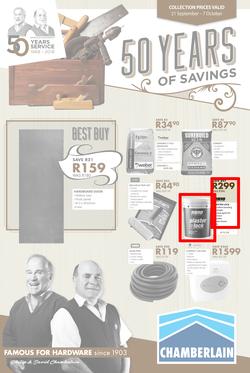 Chamberlains : Famous For Hardware (21 Sep - 7 Oct 2018), page 1