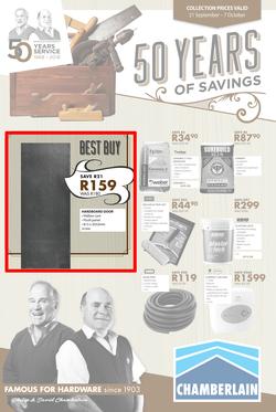 Chamberlains : Famous For Hardware (21 Sep - 7 Oct 2018), page 1