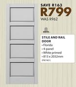 Doortec Stile & Rail Door-813 x 2032mm