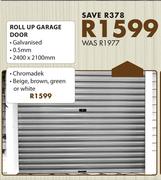 Roll Up Garage Door-2400 x 2100mm