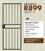 B Security Gate-770 x 1950mm